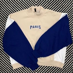 H&M color-block sweatshirt